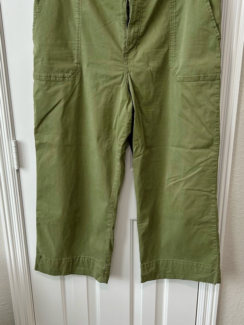 LC Lauren Conrad Olive Utility Wide-Leg Pants